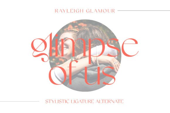 Rayleigh Glamour Font PNG with transparent background - Preview 1
