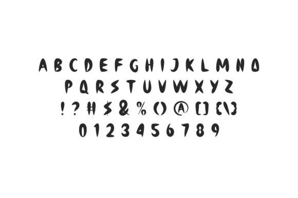 Roughshark Font PNG with transparent background - Preview 3