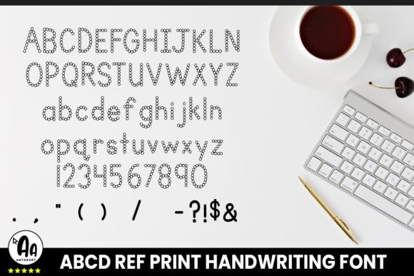 Abcd Ref Dot Marker Font - Preview 2