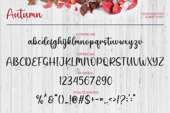 Autumn Font - Preview 6