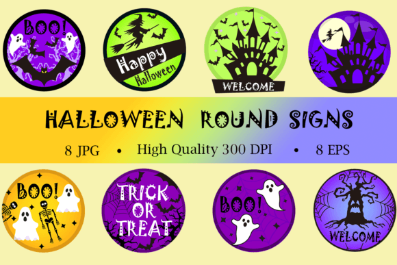 Halloween Door Signs Bundle