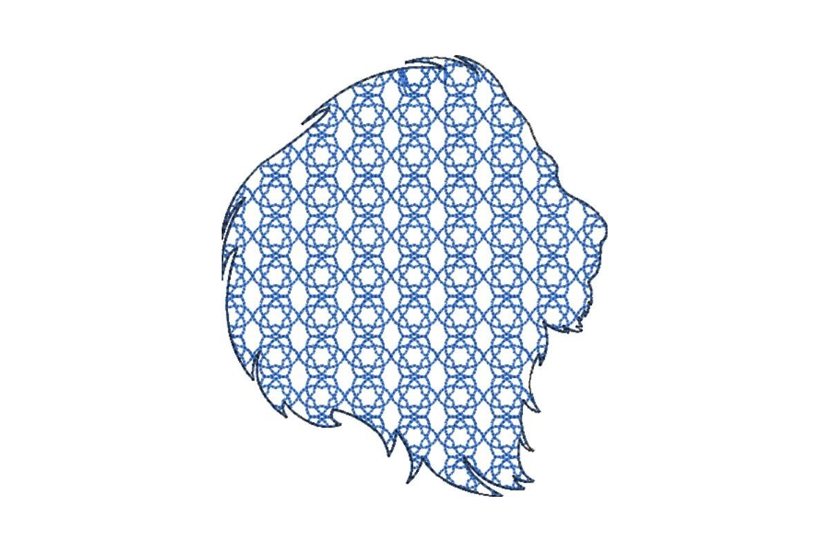 Japanese Sashiko Shape Lion
