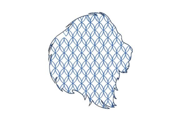 Japanese Sashiko Shape Lion