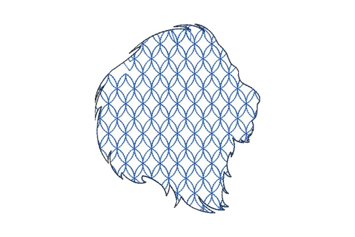 Japanese Sashiko Shape Lion