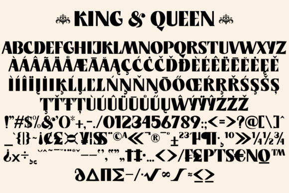 King and Queen Font - Preview 1