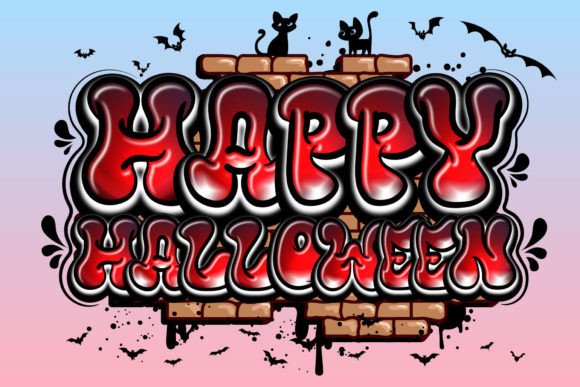 Mister Graffiti Font PNG with transparent background - Preview 1