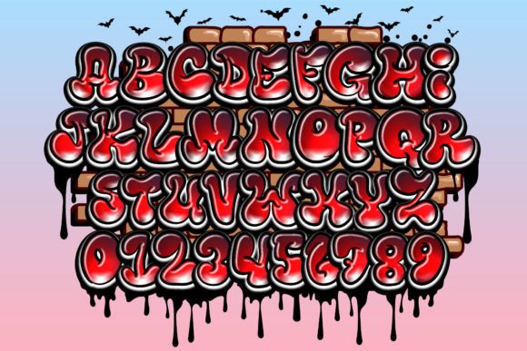 Mister Graffiti Font PNG with transparent background - Preview 3