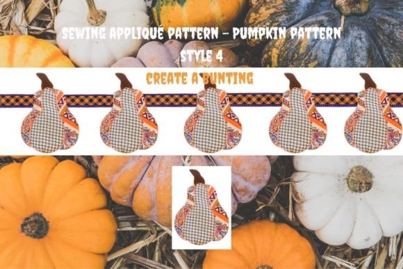 Outdoor Fall Pumpkin Applique Sewing PDF