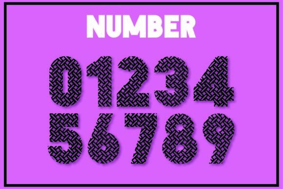 Patternistic Font PNG with transparent background - Preview 2