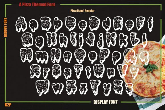 Pizza Dope Font PNG with transparent background - Preview 1