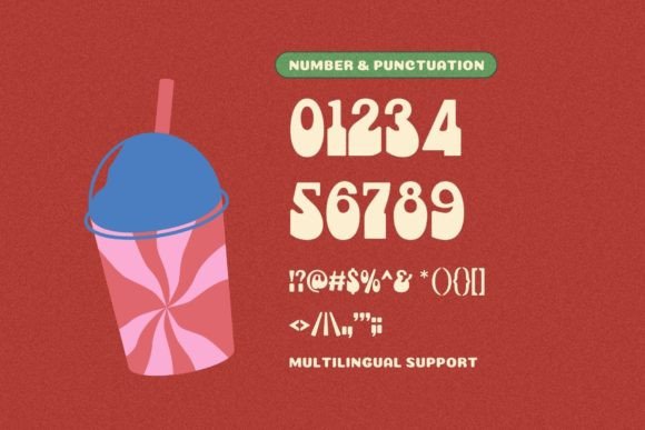 Retro Styla Font PNG with transparent background - Preview 4
