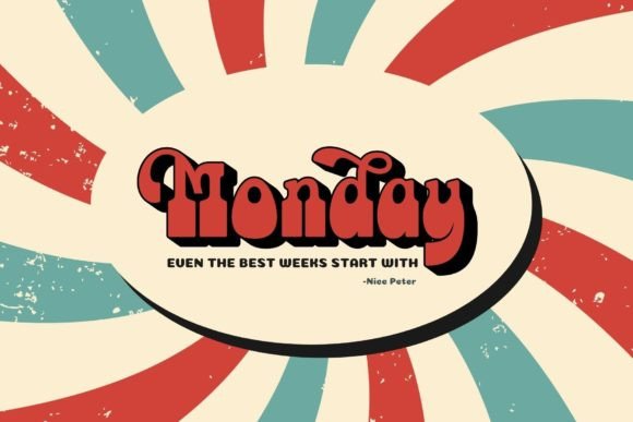 Retro Styla Font PNG with transparent background - Preview 5