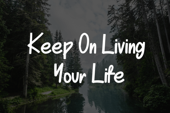 River Nature Font PNG with transparent background - Preview 1