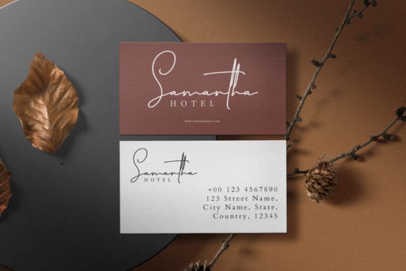 Signatory Font PNG with transparent background - Preview 1