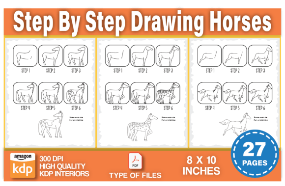 Step by Step Drawing Horses