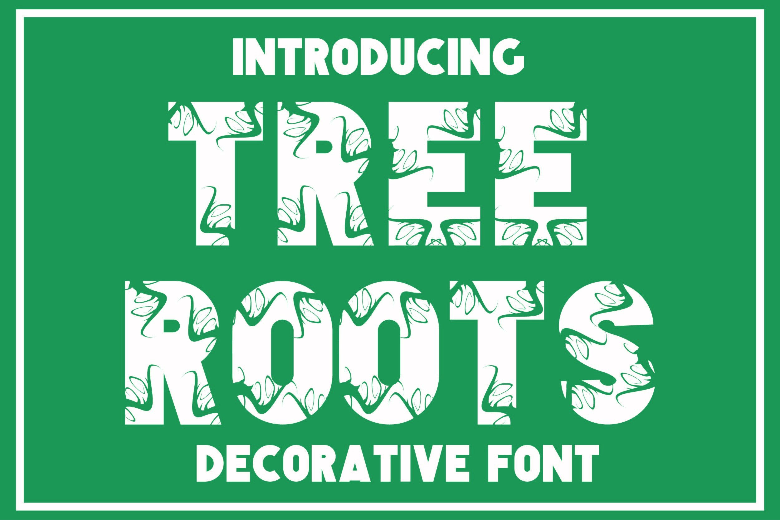 Tree Roots Font by CHEETAH DOODLE · Creative Fabrica