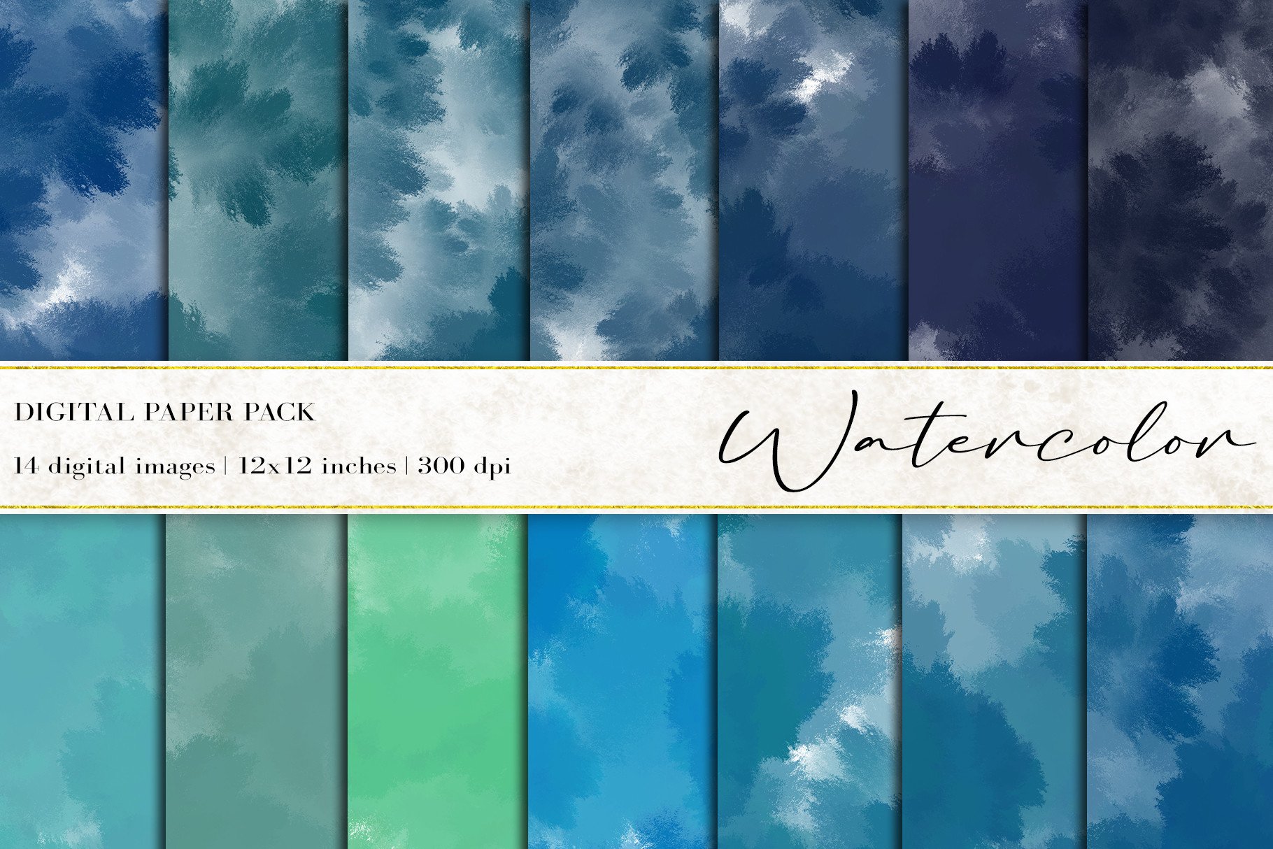 Watercolor Digital Papers Graphic by BonaDesigns · Creative Fabrica