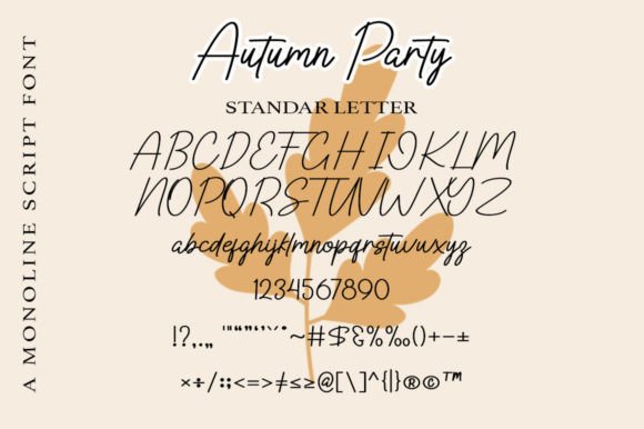 Autumn Party Font - Preview 4