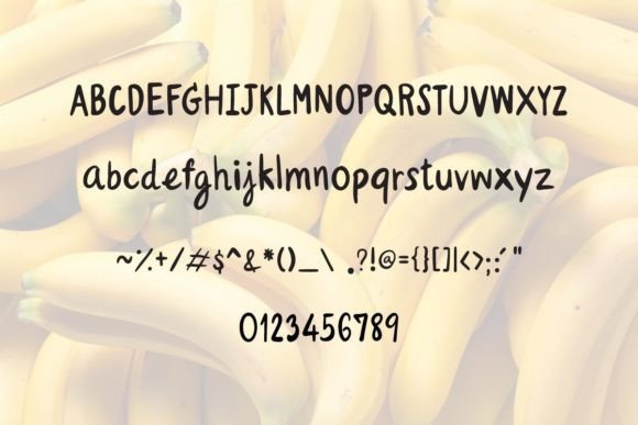 Banana Font - Preview 3