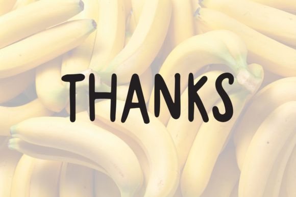 Banana Font - Preview 4