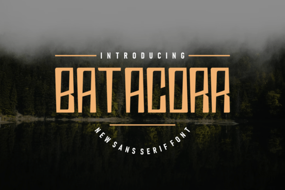 Batacorr Font PNG with transparent background - Preview 1