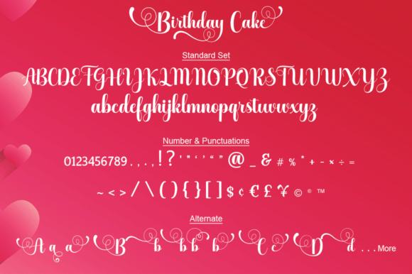 Birthday Cake Font - Preview 3