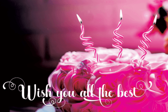 Birthday Cake Font - Preview 2
