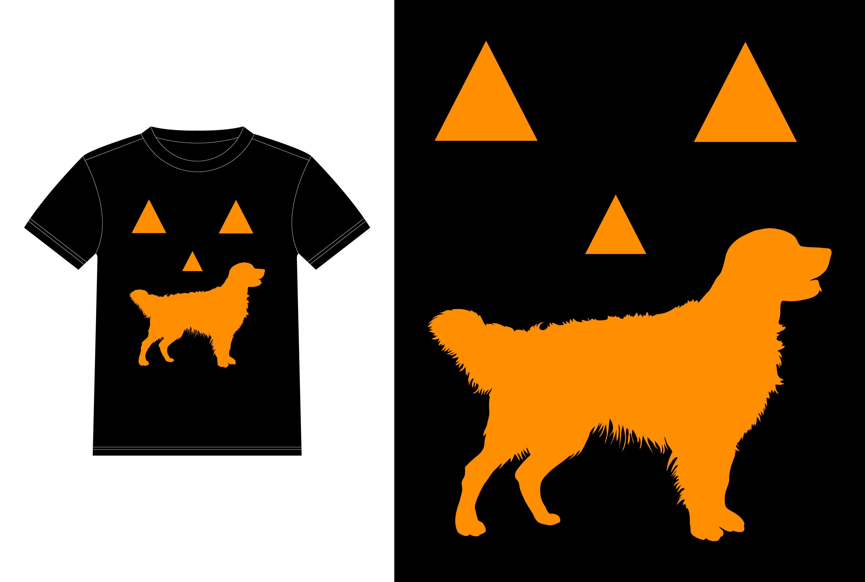 Golden Retriever Halloween Pumpkin Funny Graphic by T-Shirt Empire ...