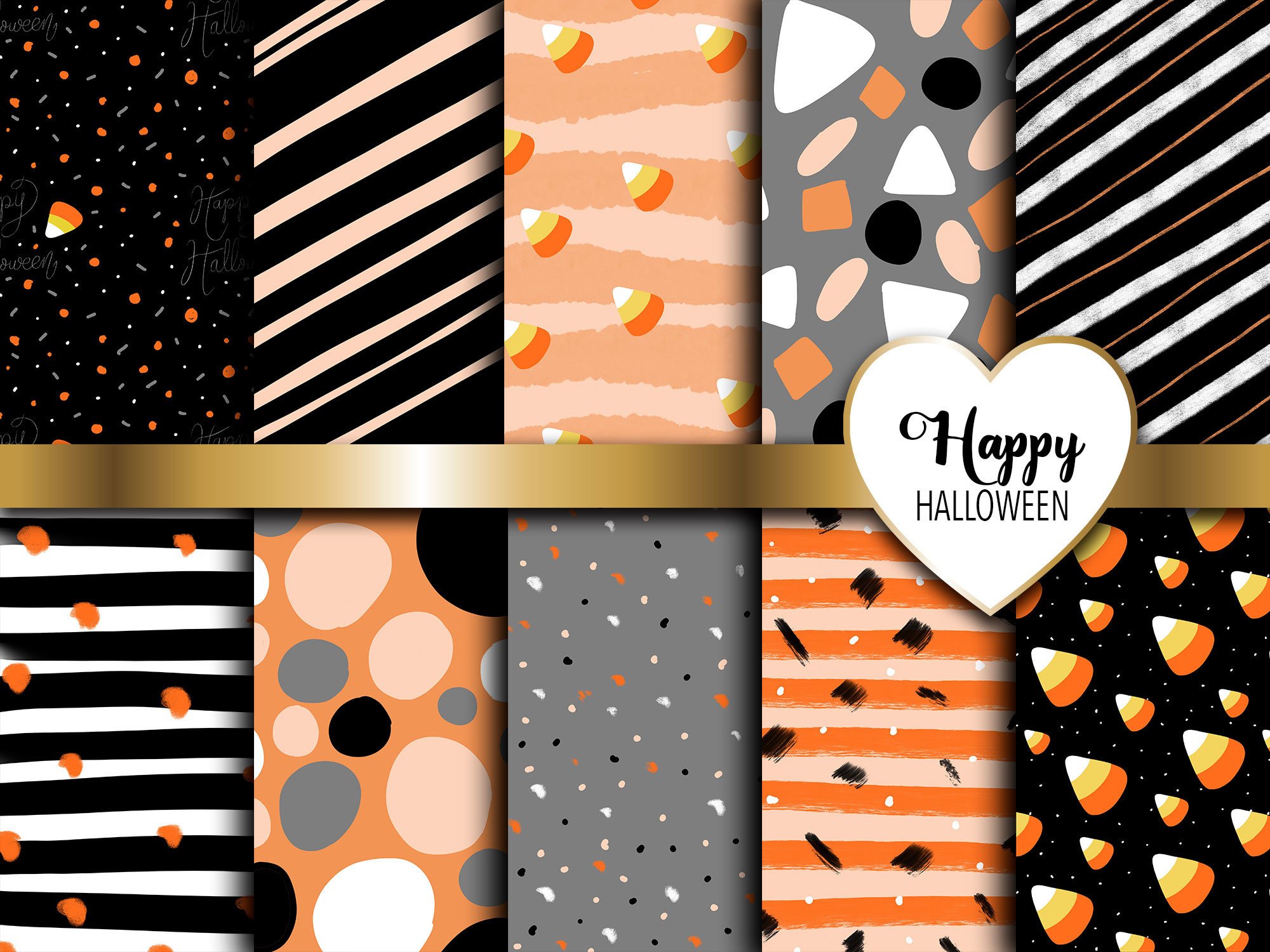 Happy Halloween Digital Paper