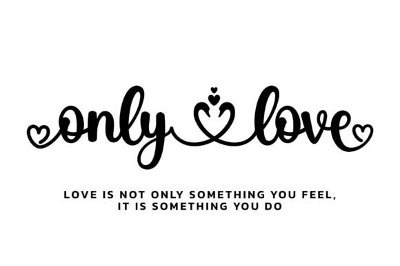 Love Heart Swan Font PNG with transparent background - Preview 5