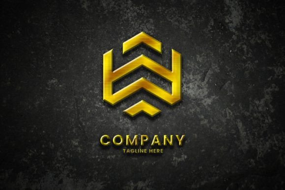 Realistic Logo Mockup Luxury Gold Gráfico Presentaciones de Logotipos Por Kardus Std