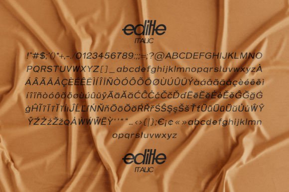Editle Font - Preview 6