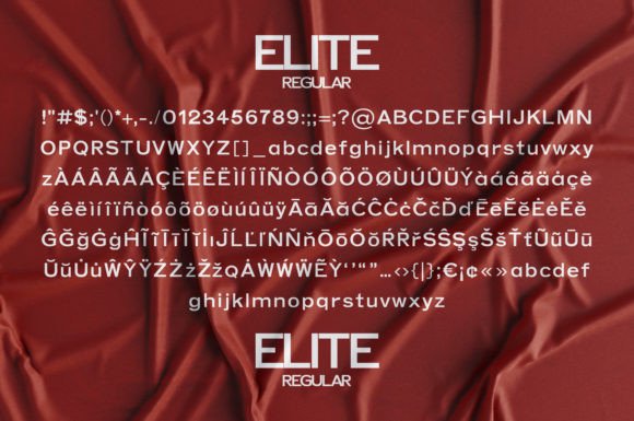 Elite Font - Preview 6