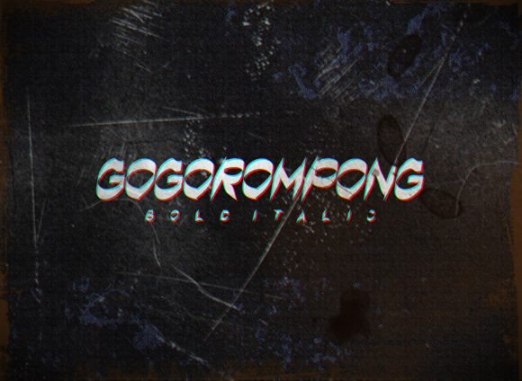 Gogorompong Font PNG with transparent background - Preview 1