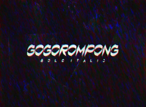 Gogorompong Font PNG with transparent background - Preview 2
