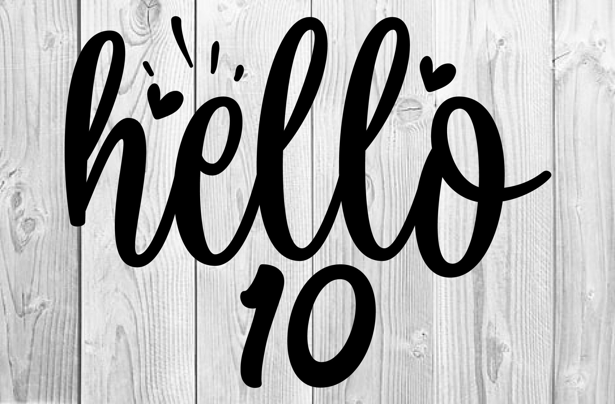 Hello 10 Hello 10 Graphic by designsquad8593 · Creative Fabrica