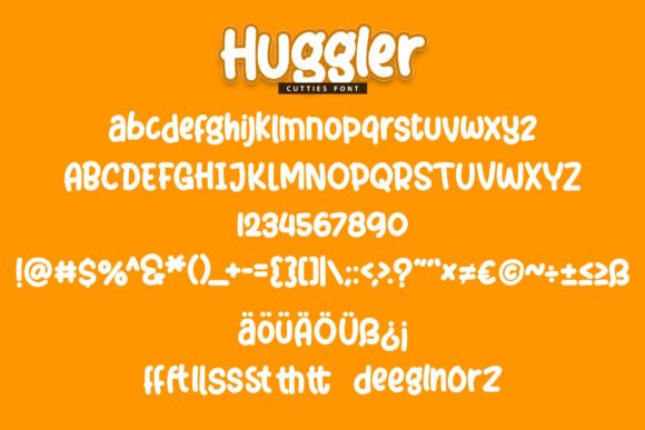 Huggler Font PNG with transparent background - Preview 4