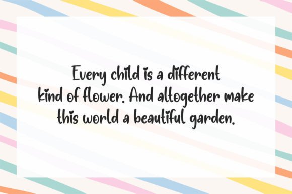 Kids Zona Font PNG with transparent background - Preview 1