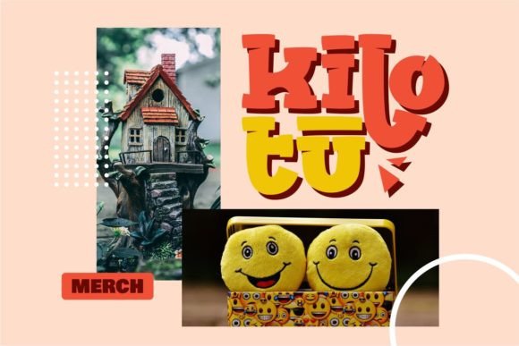 Kotok Font PNG with transparent background - Preview 1