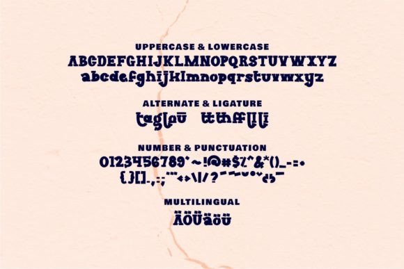 Kotok Font PNG with transparent background - Preview 5