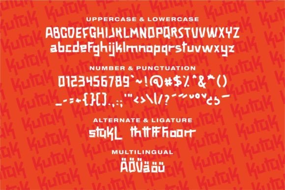 Kutuk Font PNG with transparent background - Preview 5
