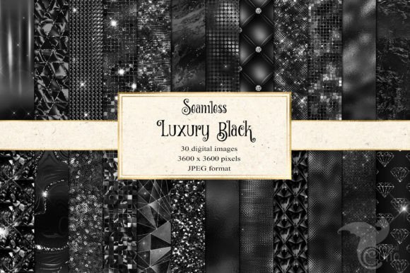 Luxury Black Digital Paper