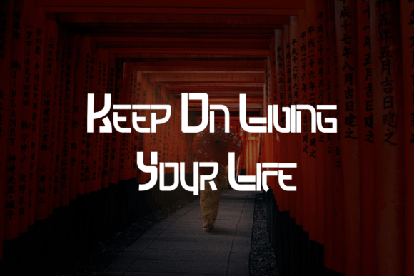 Modern Japan Font PNG with transparent background - Preview 1