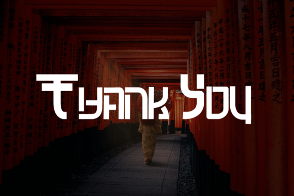 Modern Japan Font PNG with transparent background - Preview 4