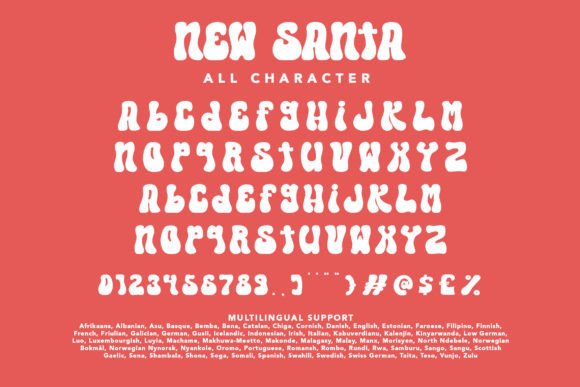 New Santa Font font preview - 6