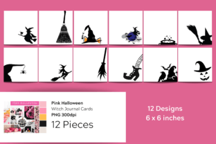 Pink Halloween Witch Art Graphic by Wetfish Designs · Creative Fabrica