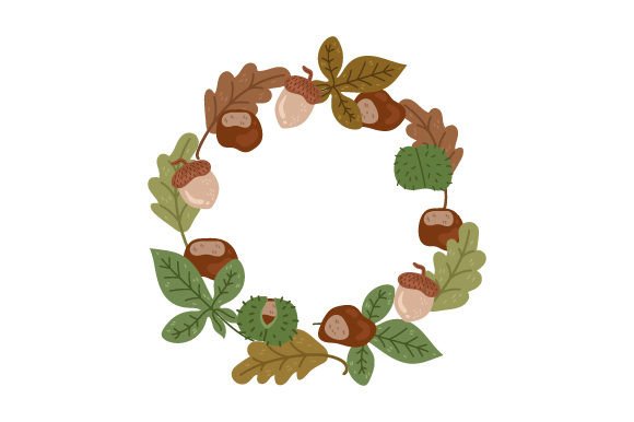 Chestnuts and Acorns Wreath