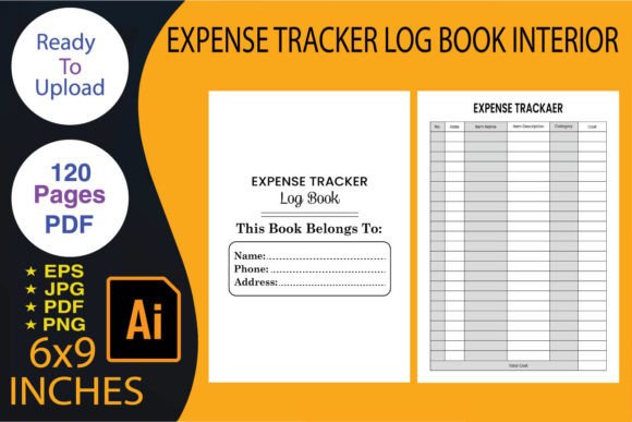 Expense Tracker Log Book | KDP Interior