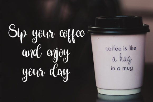 Fall Coffee Font - Preview 2