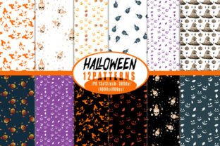 Halloween Digital Paper Pattern Bundle Graphic by KDP BestPrintables ...
